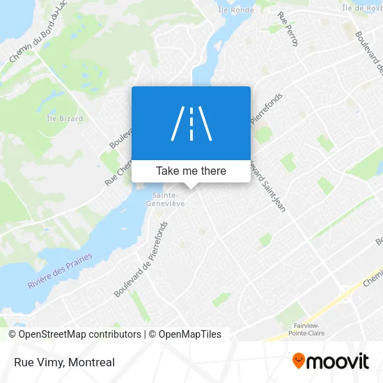 Rue Vimy map