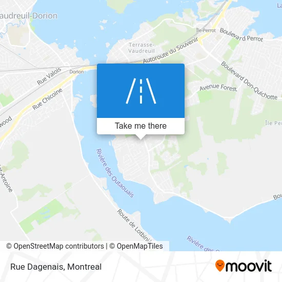 Rue Dagenais map