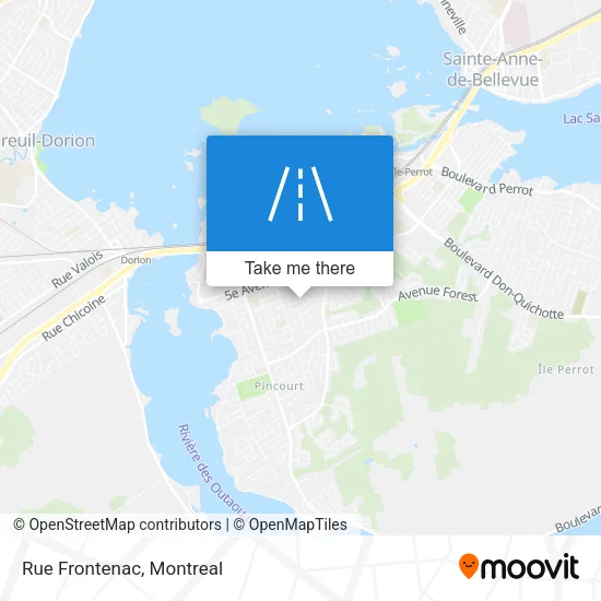 Rue Frontenac map