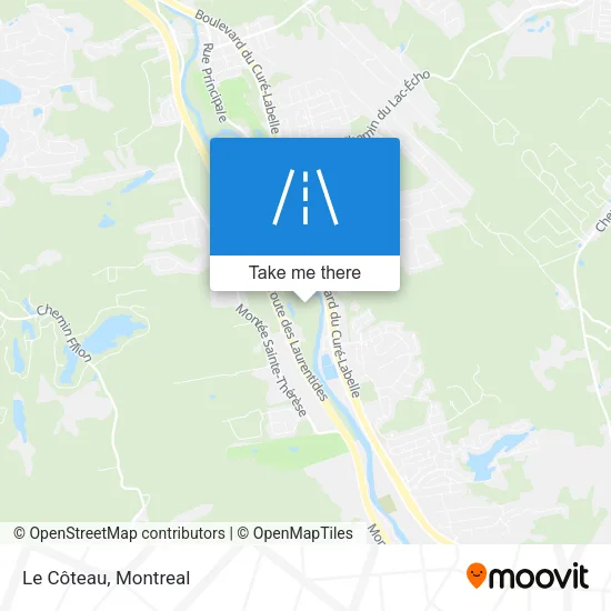 Le Côteau map