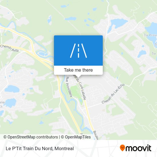 Le P'Tit Train Du Nord map