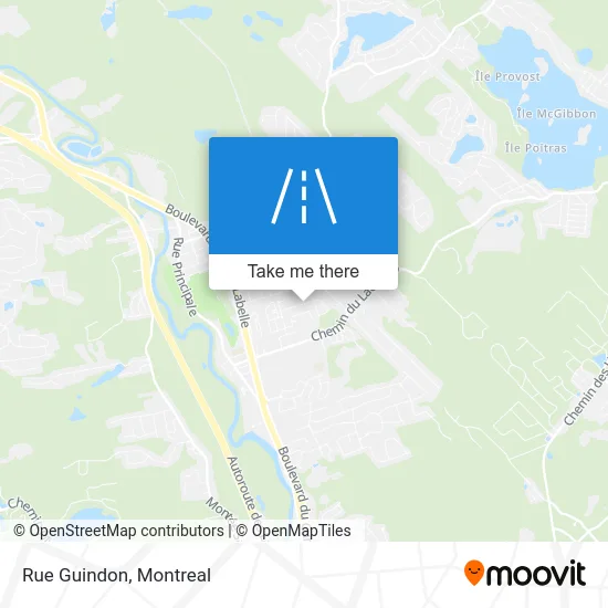 Rue Guindon map