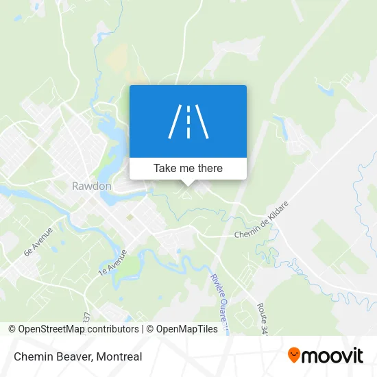 Chemin Beaver map