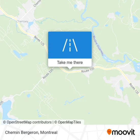 Chemin Bergeron map