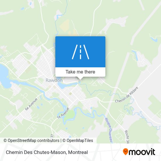 Chemin Des Chutes-Mason map