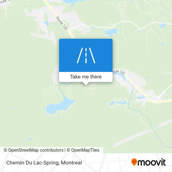 Chemin Du Lac-Spring map