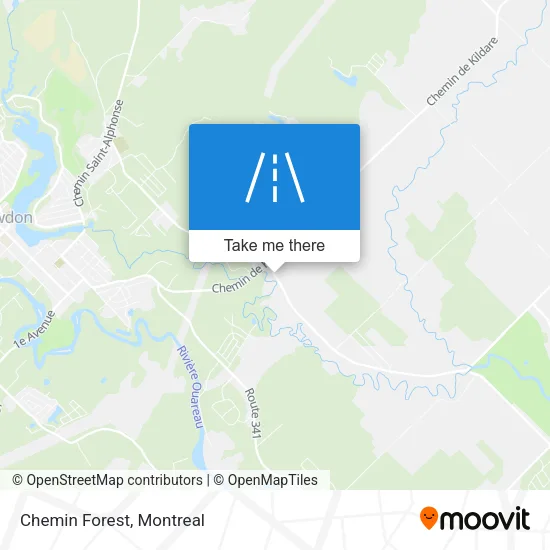 Chemin Forest map