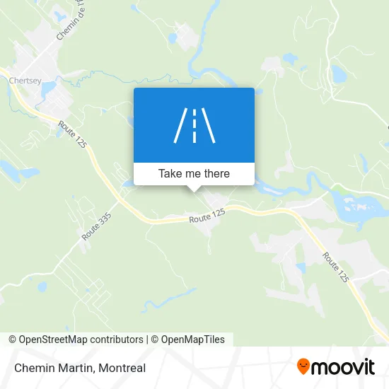 Chemin Martin map