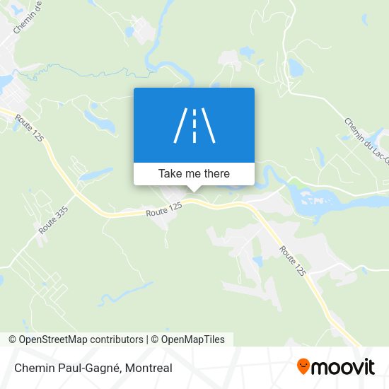 Chemin Paul-Gagné map
