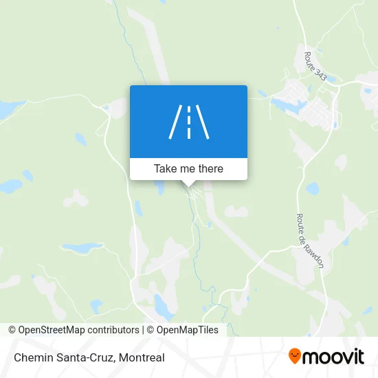 Chemin Santa-Cruz map