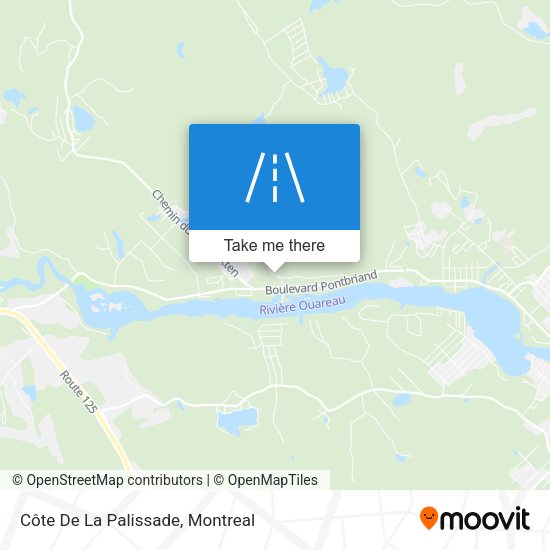 Côte De La Palissade map