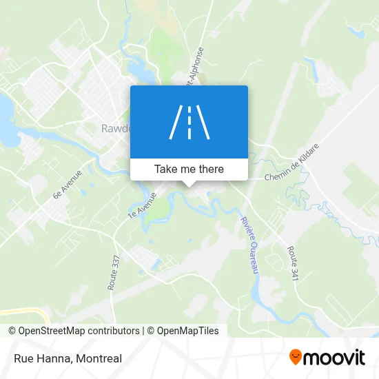 Rue Hanna map