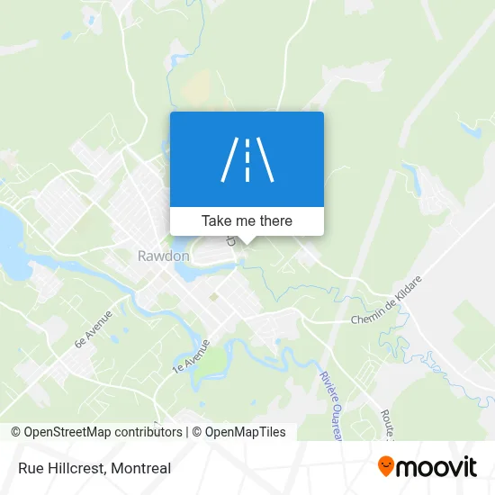 Rue Hillcrest map