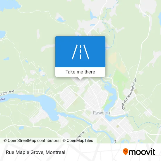 Rue Maple Grove map