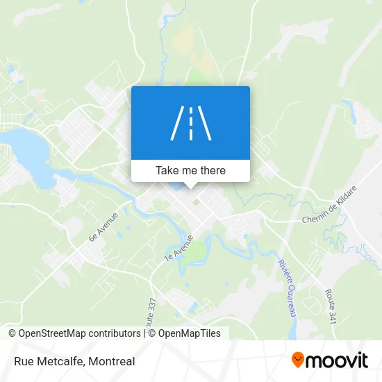 Rue Metcalfe map