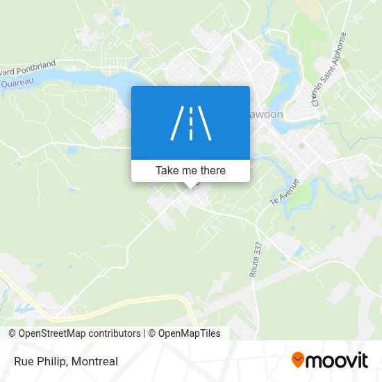 Rue Philip map