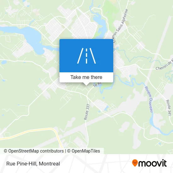 Rue Pine-Hill map