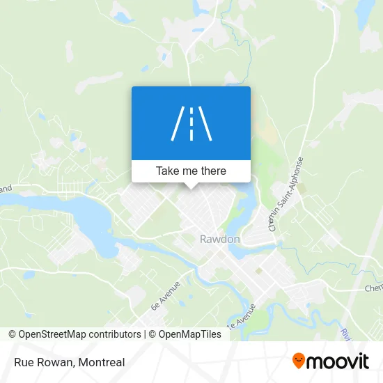 Rue Rowan map