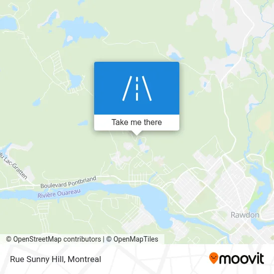 Rue Sunny Hill map