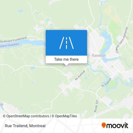 Rue Trailend map