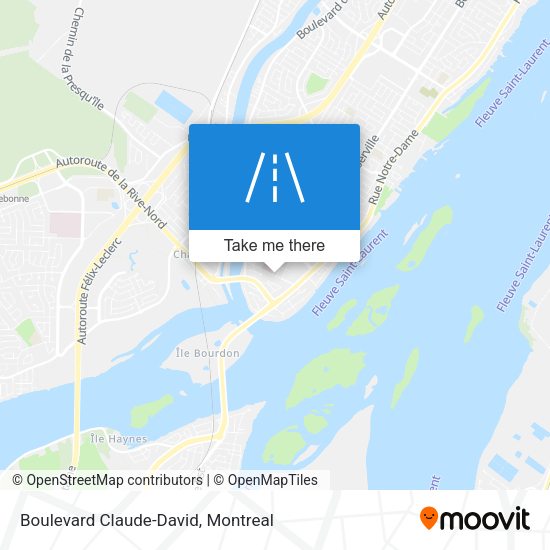 Boulevard Claude-David map