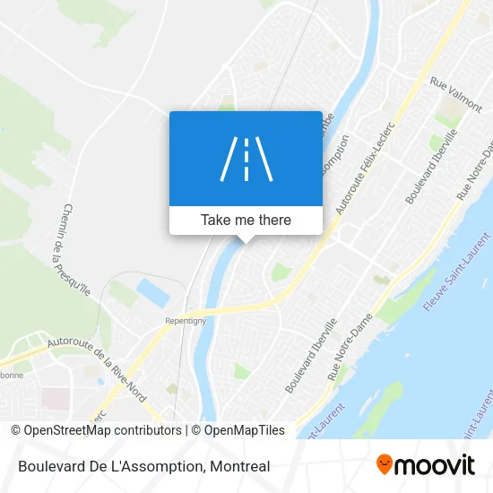 Boulevard De L'Assomption map