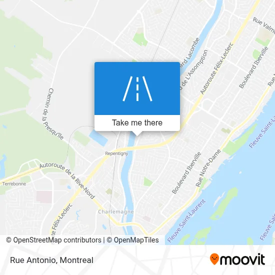 Rue Antonio map