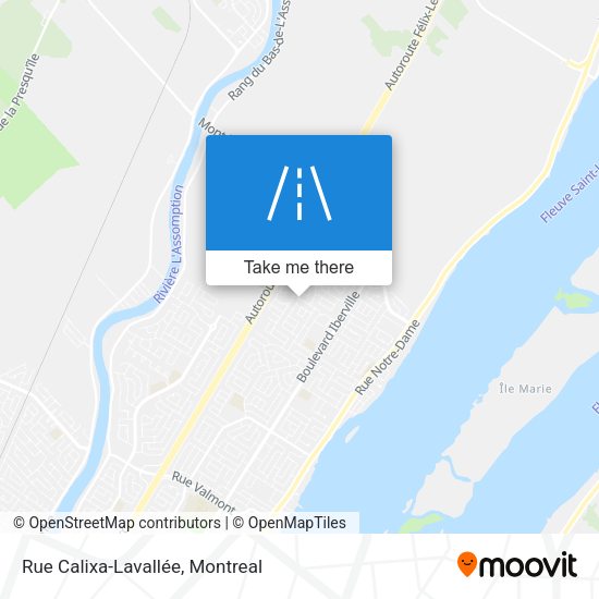 Rue Calixa-Lavallée map