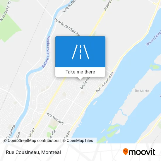 Rue Cousineau map