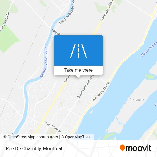 Rue De Chambly map