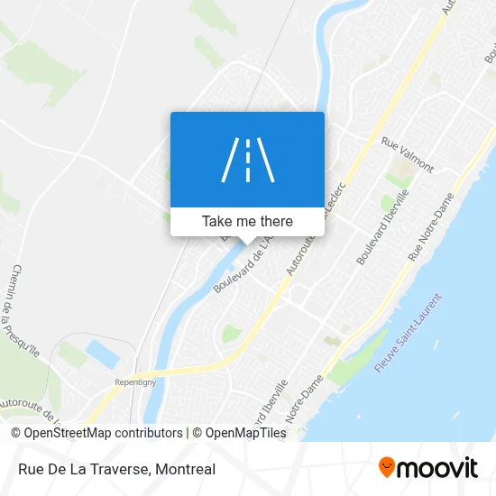 Rue De La Traverse map