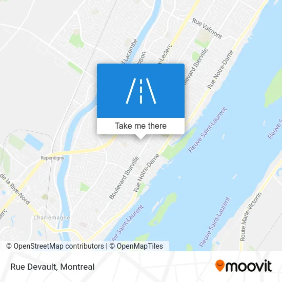 Rue Devault map