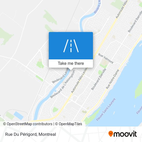 Rue Du Périgord map