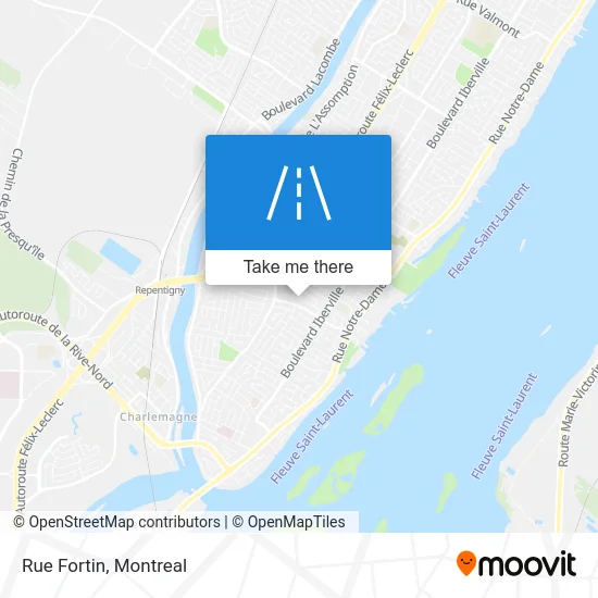 Rue Fortin map