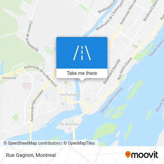 Rue Gagnon map