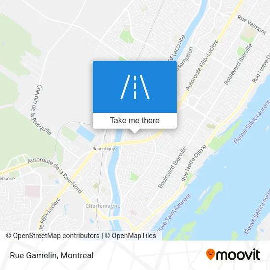 Rue Gamelin map