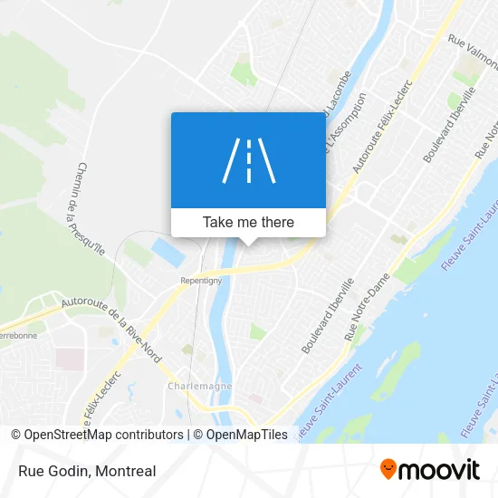 Rue Godin map