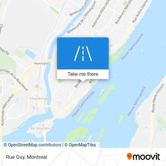 Rue Guy map