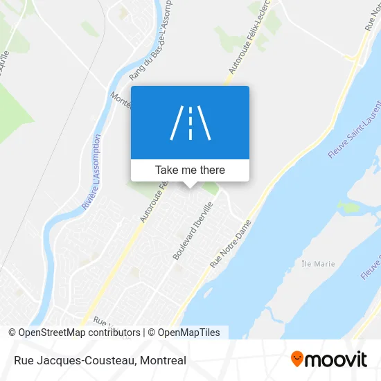 Rue Jacques-Cousteau map