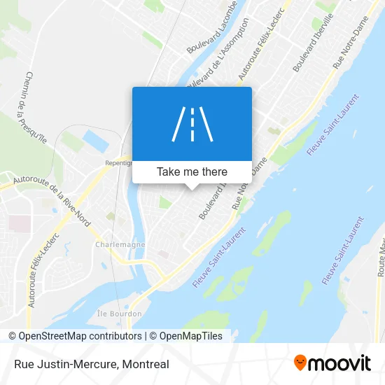 Rue Justin-Mercure map