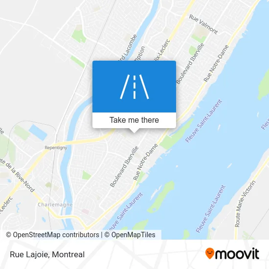Rue Lajoie map