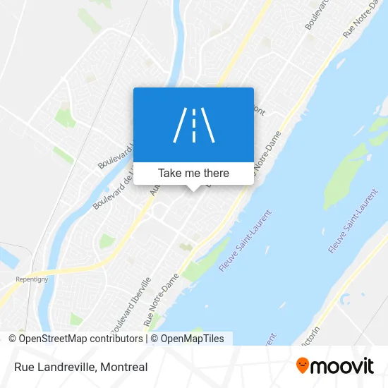 Rue Landreville map