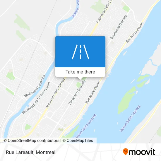 Rue Lareault map