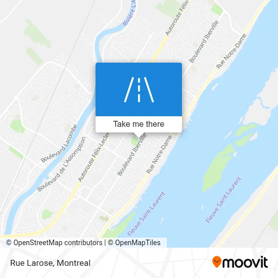Rue Larose map