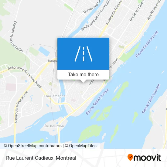 Rue Laurent-Cadieux map