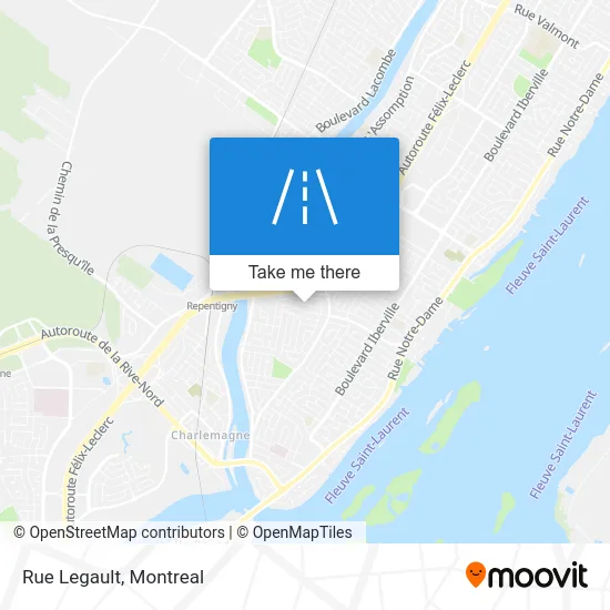 Rue Legault map