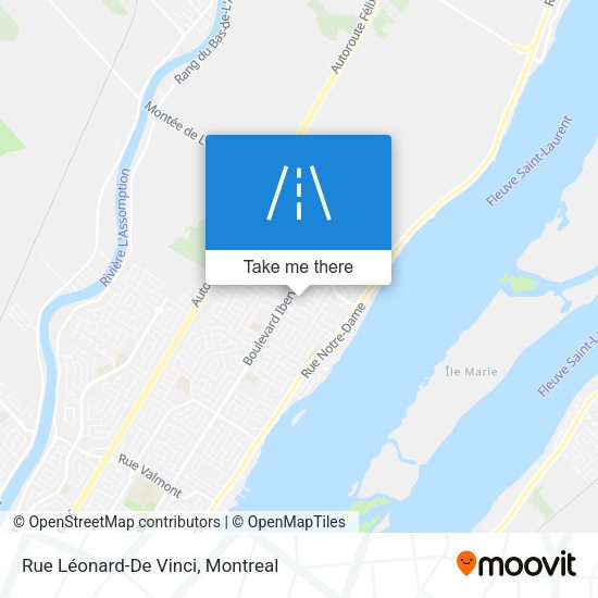 Rue Léonard-De Vinci map