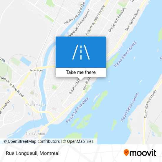 Rue Longueuil map