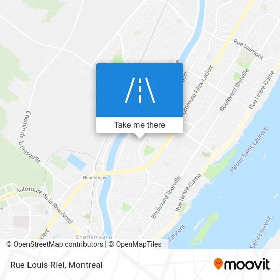 Rue Louis-Riel map