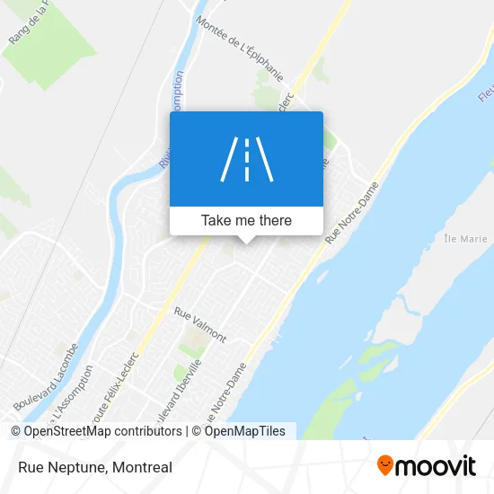 Rue Neptune map